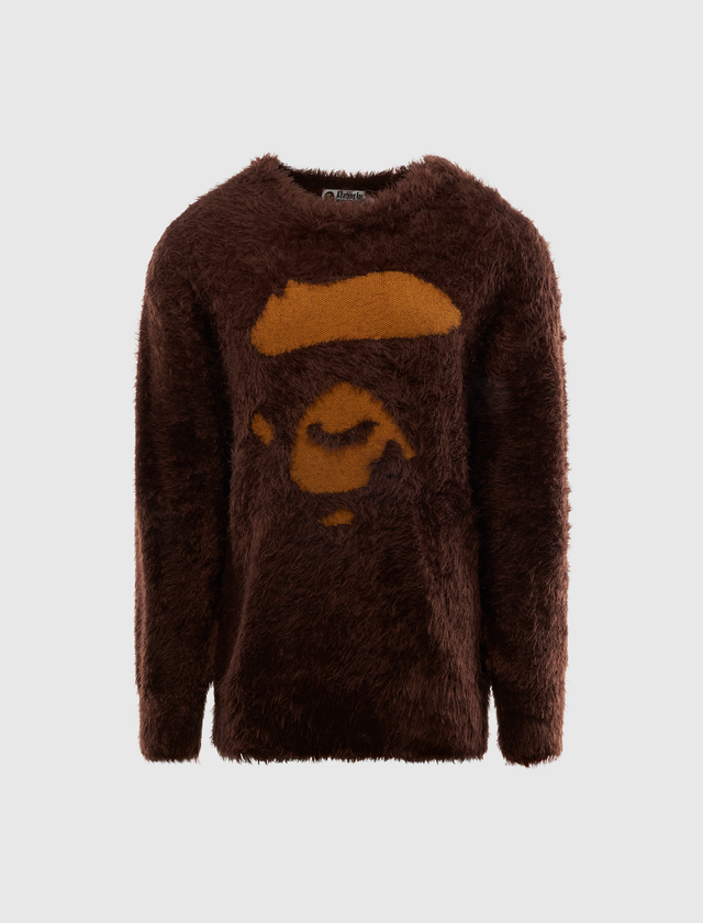 APE FACE SHAGGY SWEATER