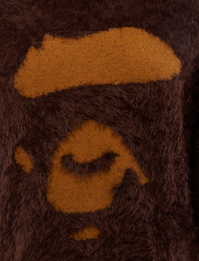 APE FACE SHAGGY SWEATER