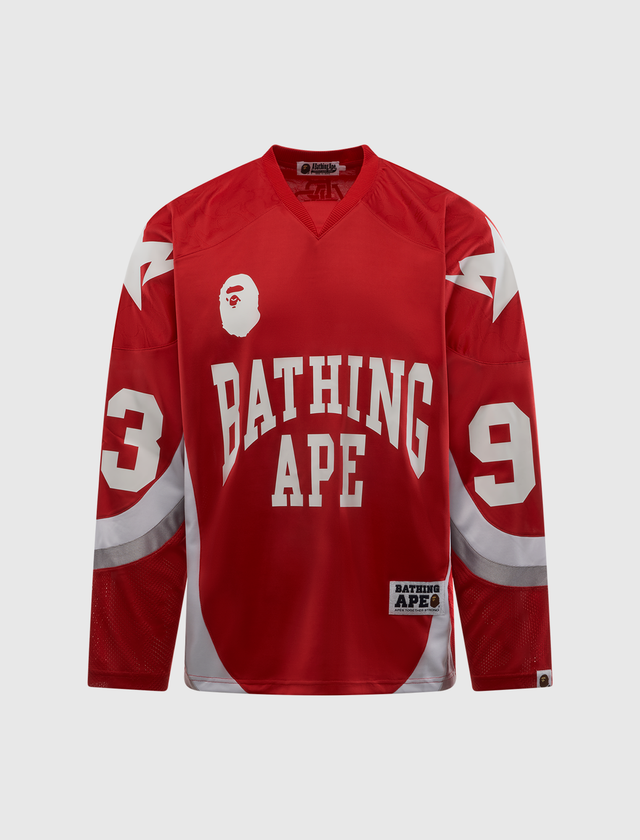 LINE CAMO JACQUARD LOGO RELAXED FIT ICE HOCKEY JERSEY