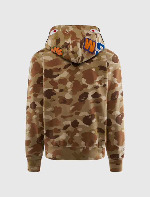 GRADATION CAMO SHARK FULL ZIP HOODIE
