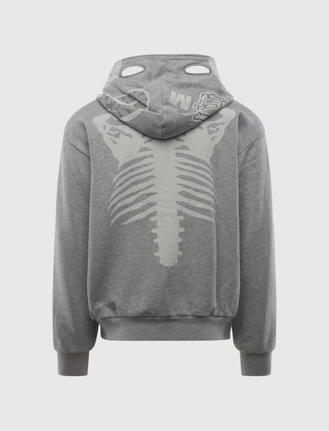 SKELETON SHARK FULL ZIP HOODIE