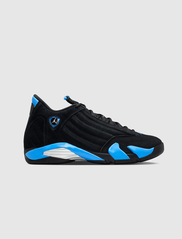 AIR JORDAN 14 RETRO "BLACK/ WHITE/ UNIVERSITY BLUE"