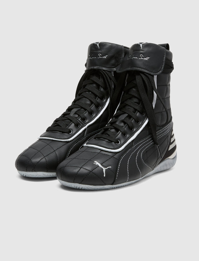 LAQUAN SMITH X SPEEDCAT MID "BLACK/WHITE"