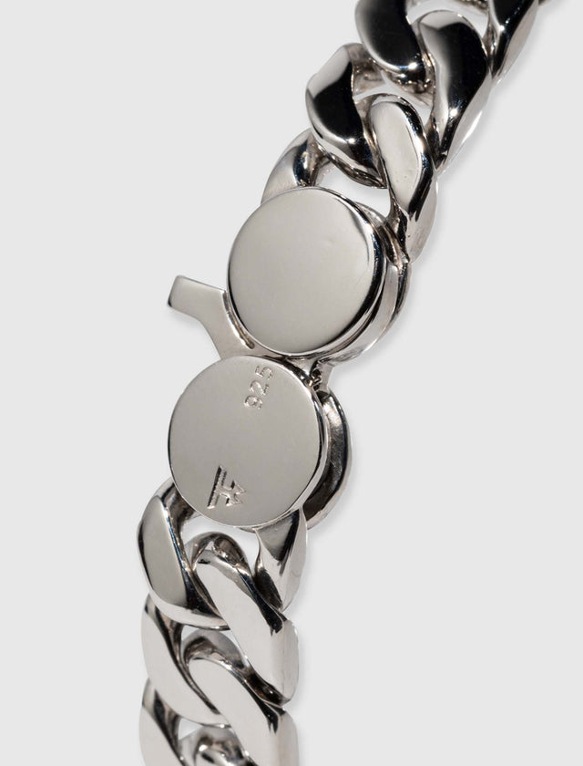 SILVER CURB 7 BRACELET