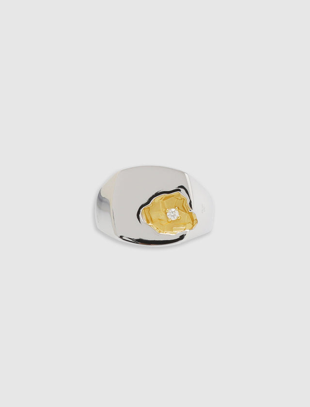 MINED RING LARGE DIAMOND