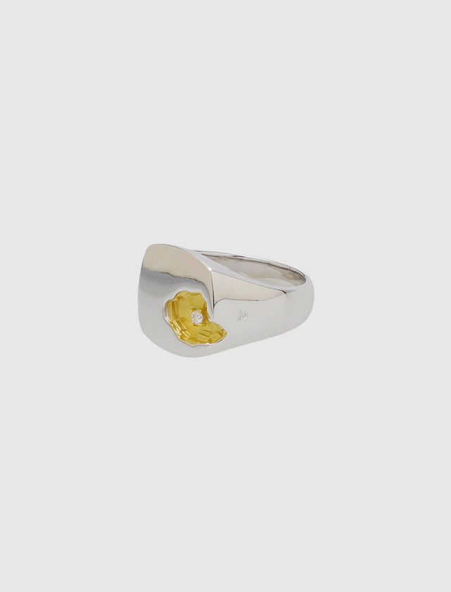 MINED RING LARGE DIAMOND
